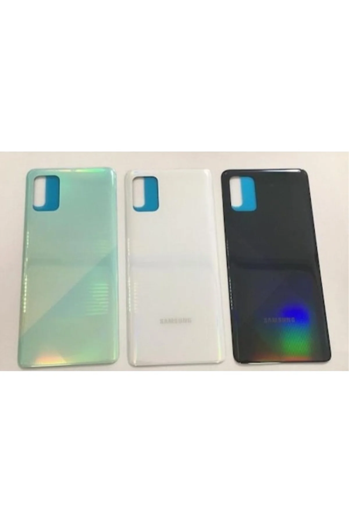 SAmsung Galaxy A715 A71 Arka Pil Kapağı Gümüş