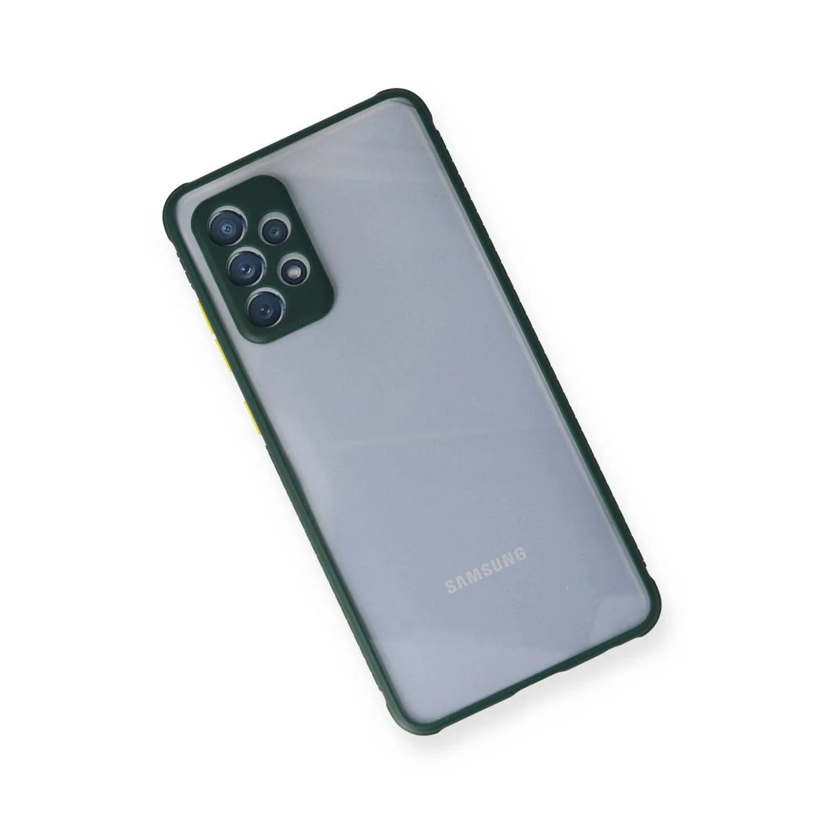 Samsung Galaxy A72 ile Uyumlu Miami Şeffaf Silikon Kılıf - Koyu Yeşil Darbe Korumalı Fiyatı, Yorumları ve Özellikleri