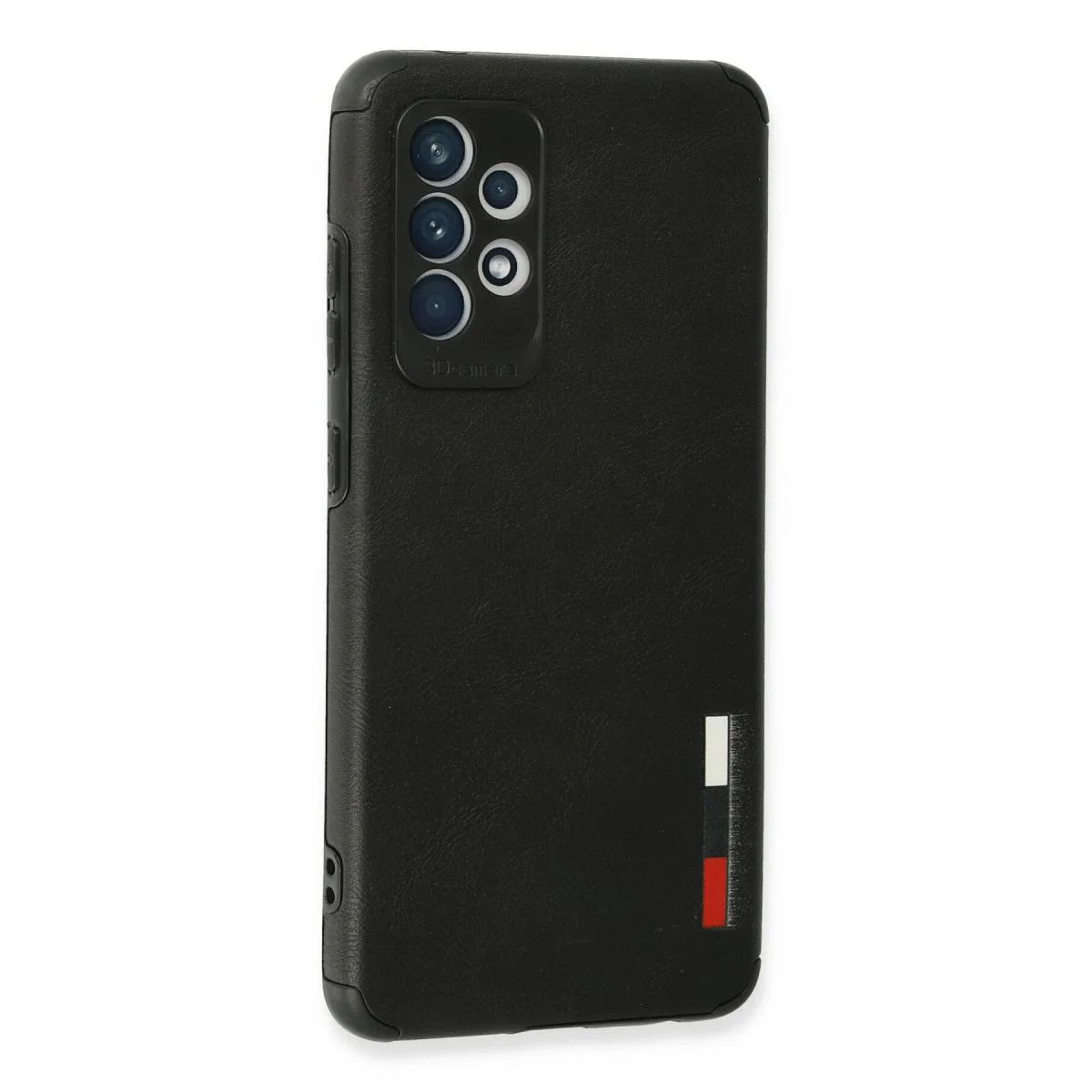 Samsung Galaxy A72 ile Uyumlu Loop Deri Silikon Kılıf - Siyah Samsung Galaxy A72 ile Uyumlu Loop Deri Silikon Kılıf - Siyah