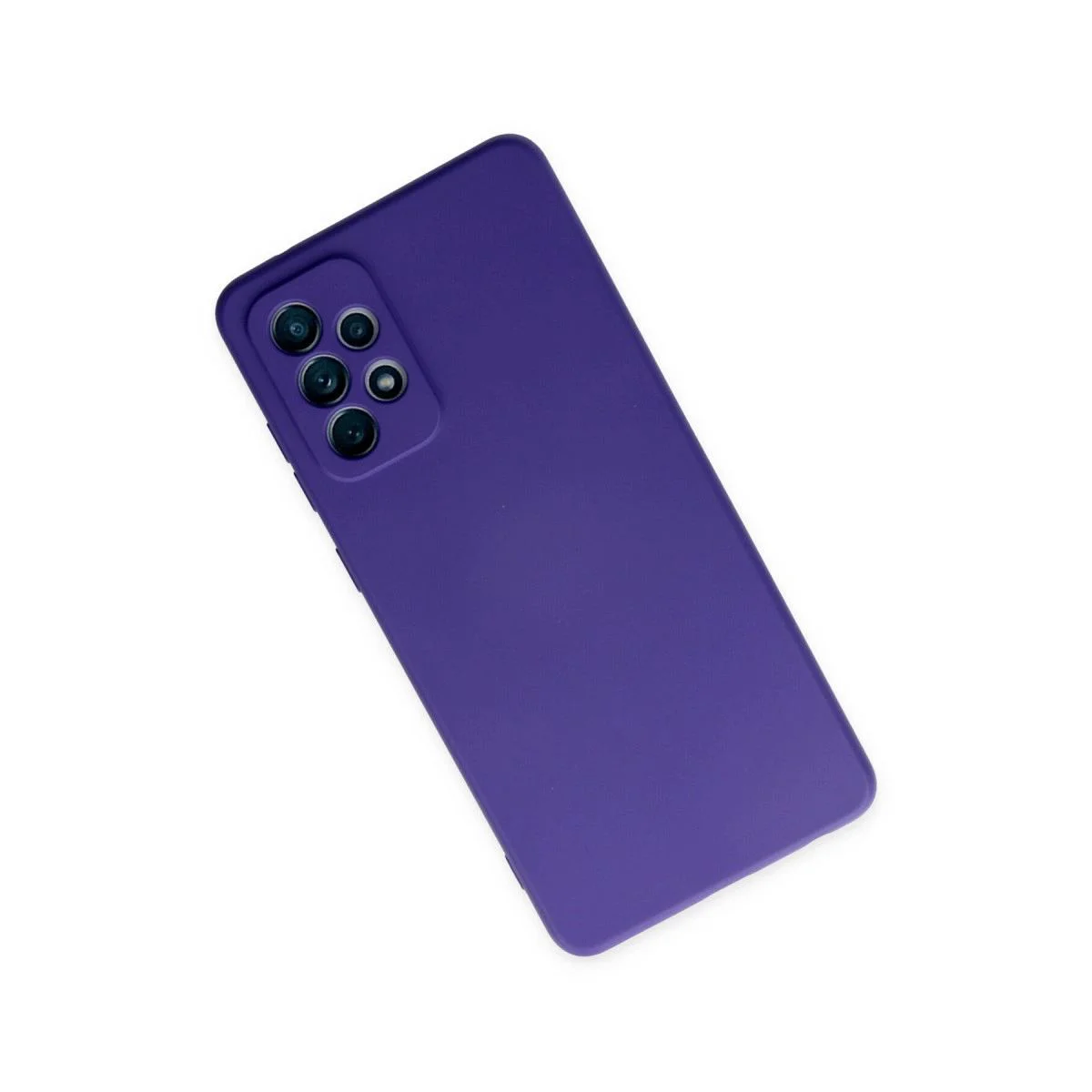 Samsung Galaxy A72 ile Uyumlu Nano İçi Kadife Silikon Kılıf - Mor Fiyatı, Yorumları ve Özellikleri