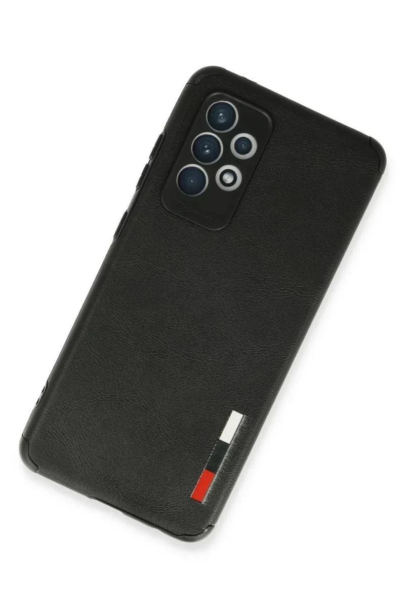 Samsung Galaxy A72 Kılıf Loop Deri Silikon - Siyah Samsung Galaxy A72 Kılıf Loop Deri Silikon - Siyah