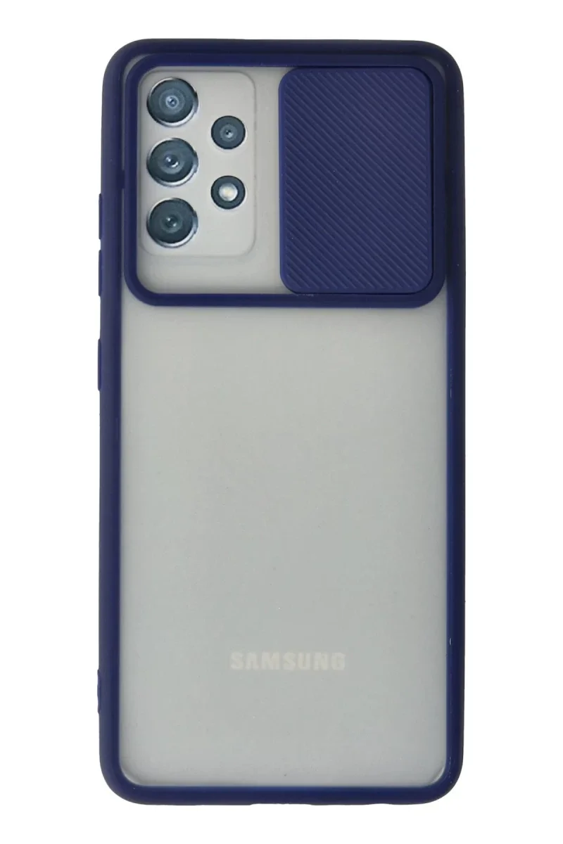 Samsung Galaxy A72 Kılıf Palm Buzlu Kamera Sürgülü Silikon - Lacivert Fiyatı, Yorumları ve Özellikleri