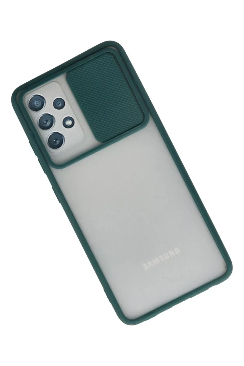 Samsung Galaxy A72 Kılıf Palm Buzlu Kamera Sürgülü Silikon - Yeşil Fiyatı, Yorumları ve Özellikleri