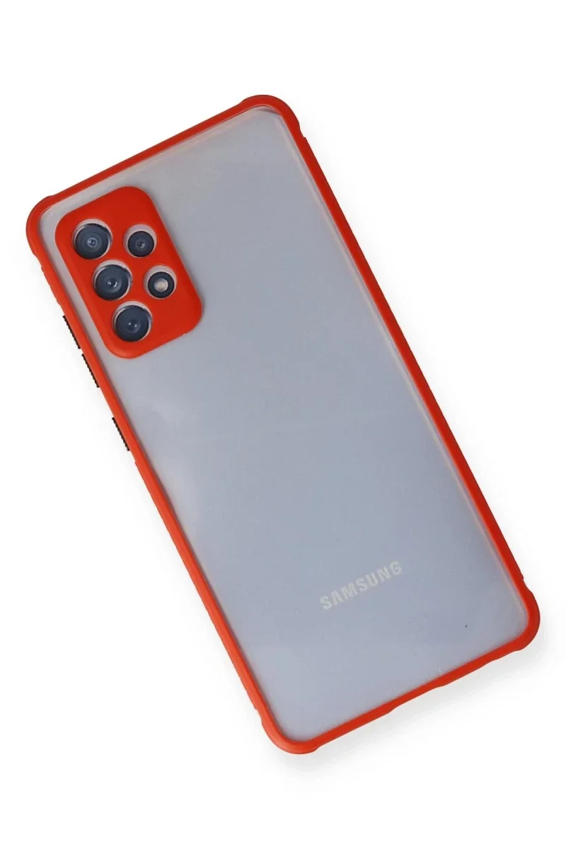 Samsung Galaxy A72 Kılıf Miami Şeffaf Silikon - Kırmızı Fiyatı, Yorumları ve Özellikleri