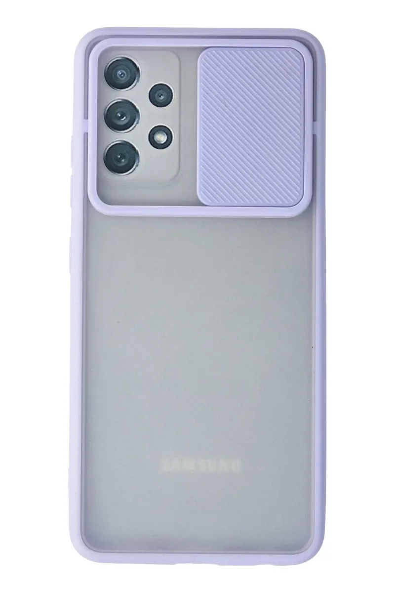 Samsung Galaxy A72 Kılıf Palm Buzlu Kamera Sürgülü Silikon - Lila Fiyatı, Yorumları ve Özellikleri