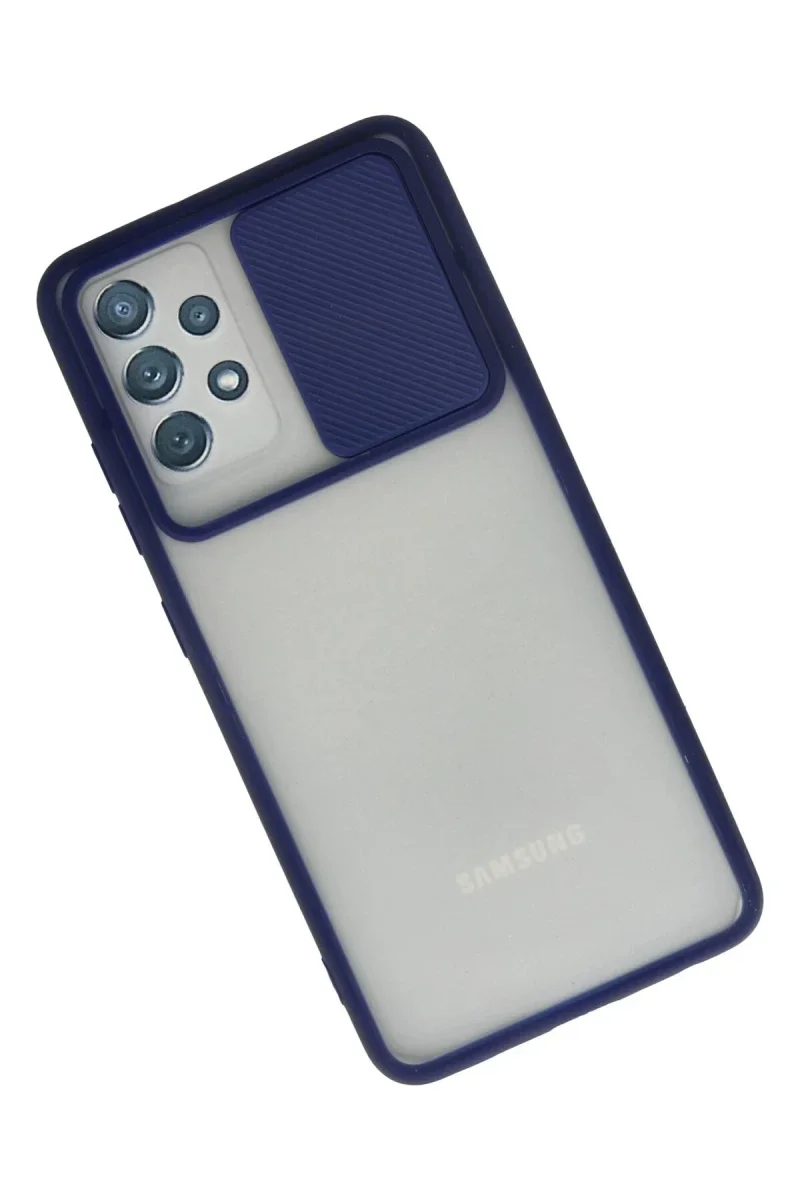 Samsung Galaxy A72 Kılıf Palm Buzlu Kamera Sürgülü Silikon - Lacivert Fiyatı, Yorumları ve Özellikleri