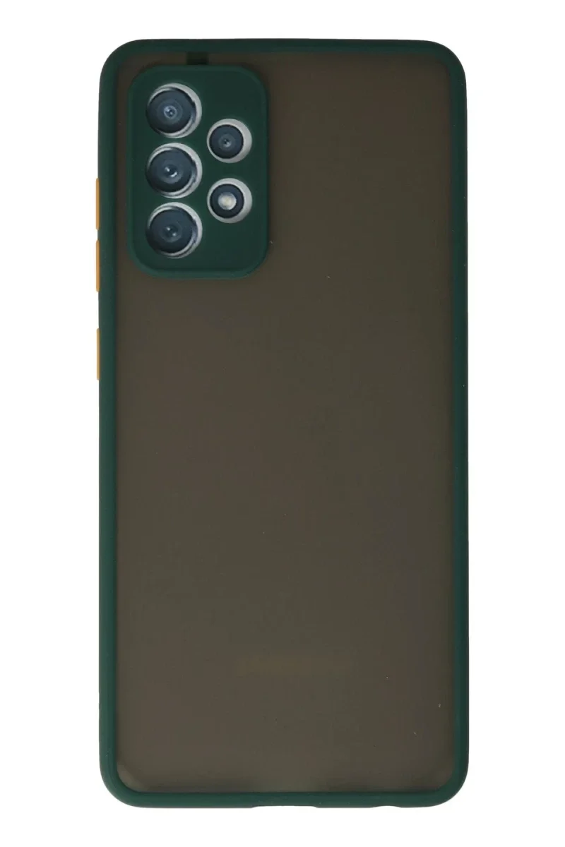 Samsung Galaxy A72 Kılıf Montreal Silikon Kapak - Koyu Yeşil Samsung Galaxy A72 Kılıf Montreal Silikon Kapak - Koyu Yeşil
