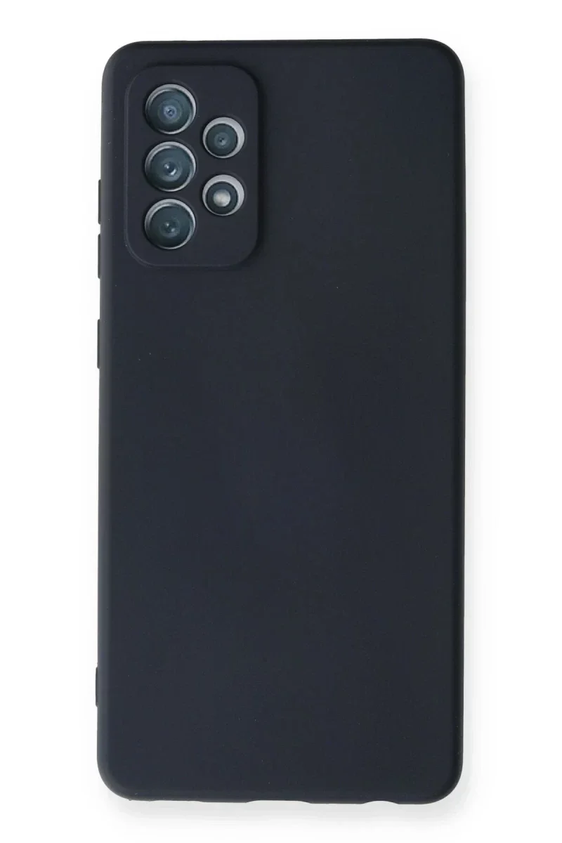 Samsung Galaxy A72 Kılıf Nano içi Kadife Silikon - Lacivert Samsung Galaxy A72 Kılıf Nano içi Kadife Silikon - Lacivert