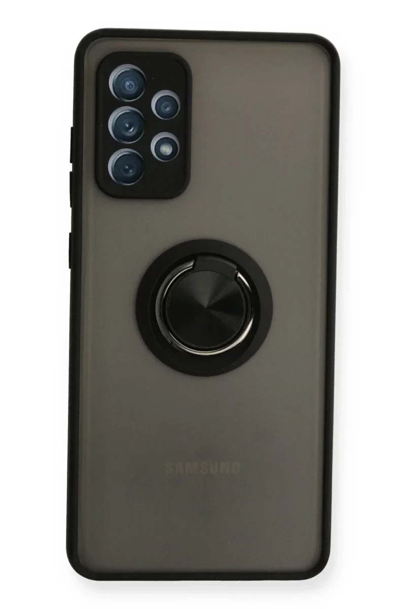 Samsung Galaxy A72 Kılıf Montreal Yüzüklü Silikon Kapak - Siyah Fiyatı, Yorumları ve Özellikleri