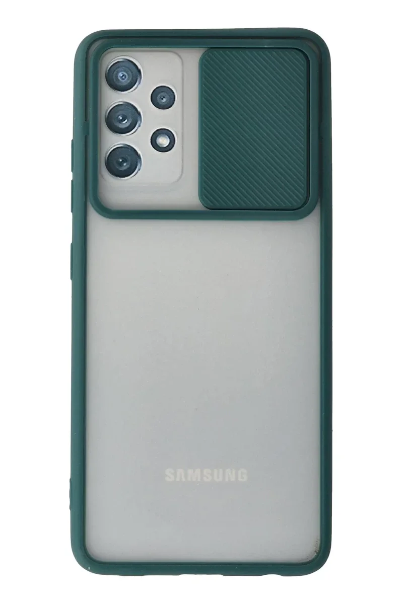 Samsung Galaxy A72 Kılıf Palm Buzlu Kamera Sürgülü Silikon - Yeşil Fiyatı, Yorumları ve Özellikleri