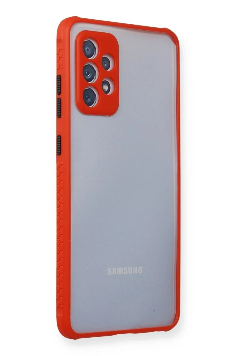 Samsung Galaxy A72 Kılıf Miami Şeffaf Silikon - Kırmızı Fiyatı, Yorumları ve Özellikleri