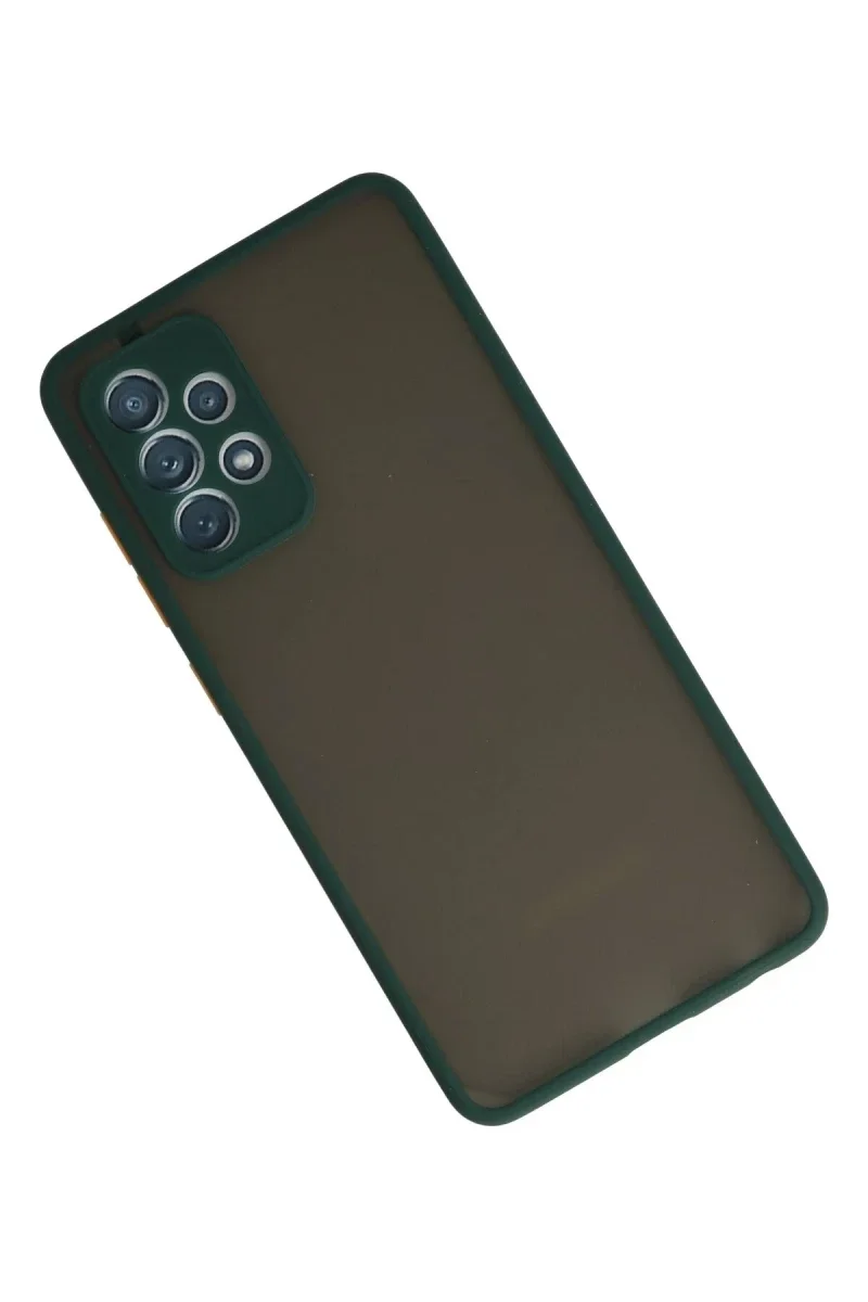 Samsung Galaxy A72 Kılıf Montreal Silikon Kapak - Koyu Yeşil Samsung Galaxy A72 Kılıf Montreal Silikon Kapak - Koyu Yeşil