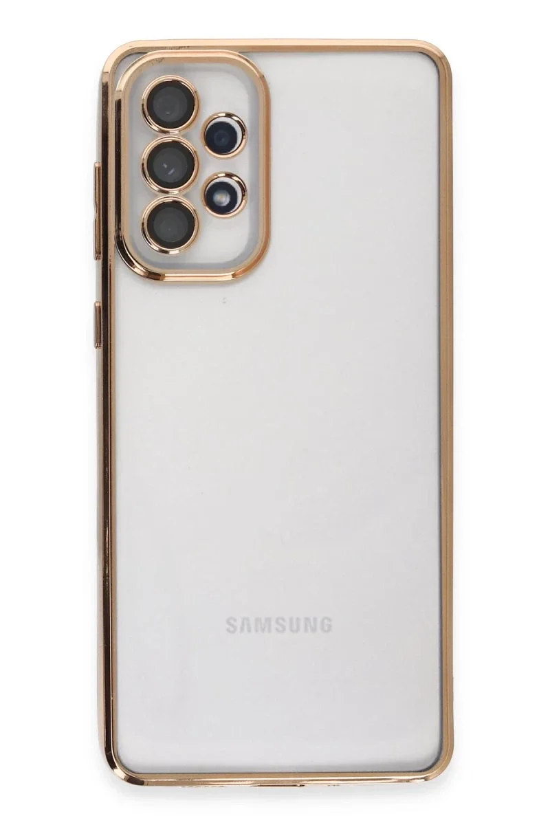 Samsung Galaxy A73 5G Kılıf Razer Lensli Silikon - Gold Fiyatı, Yorumları ve Özellikleri