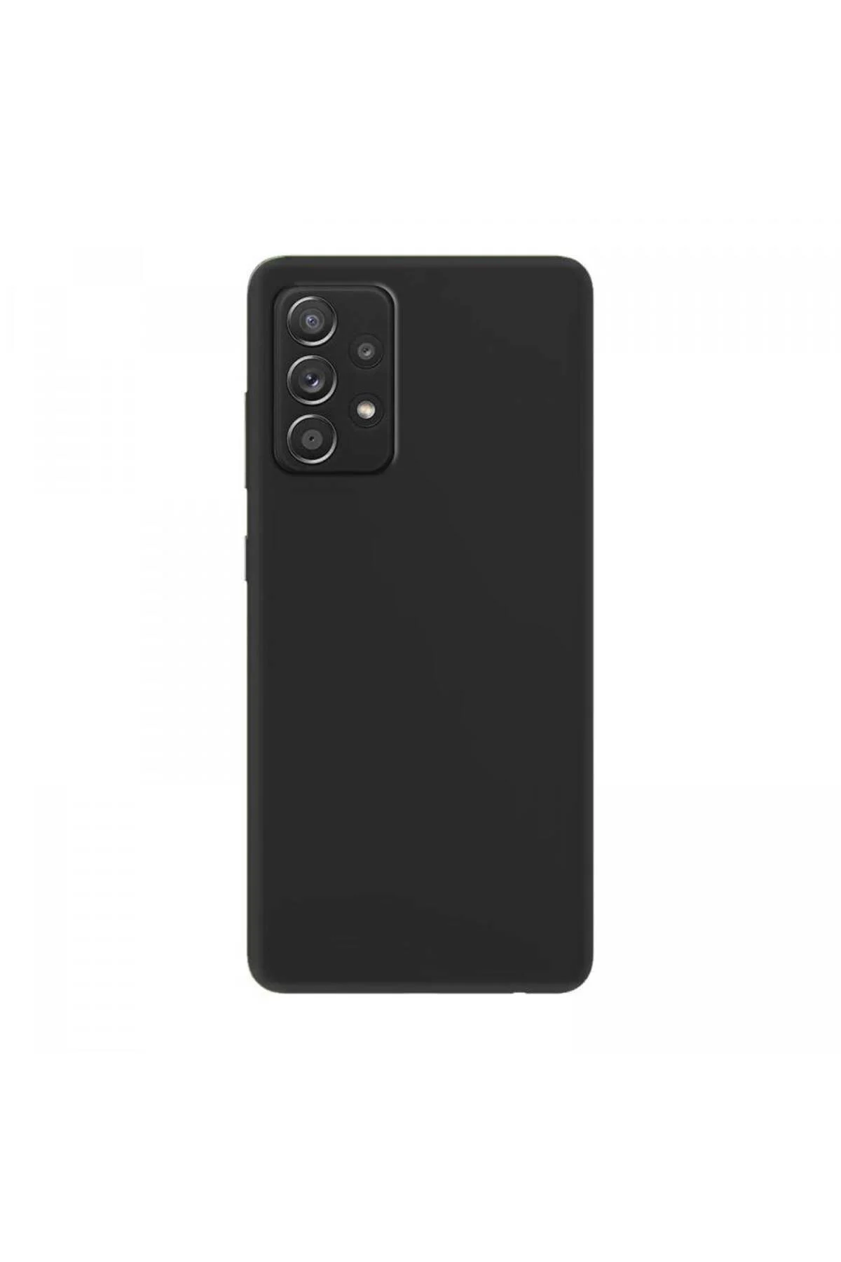 Samsung Galaxy A73 İnce Mat Silikon Kılıf Siyah