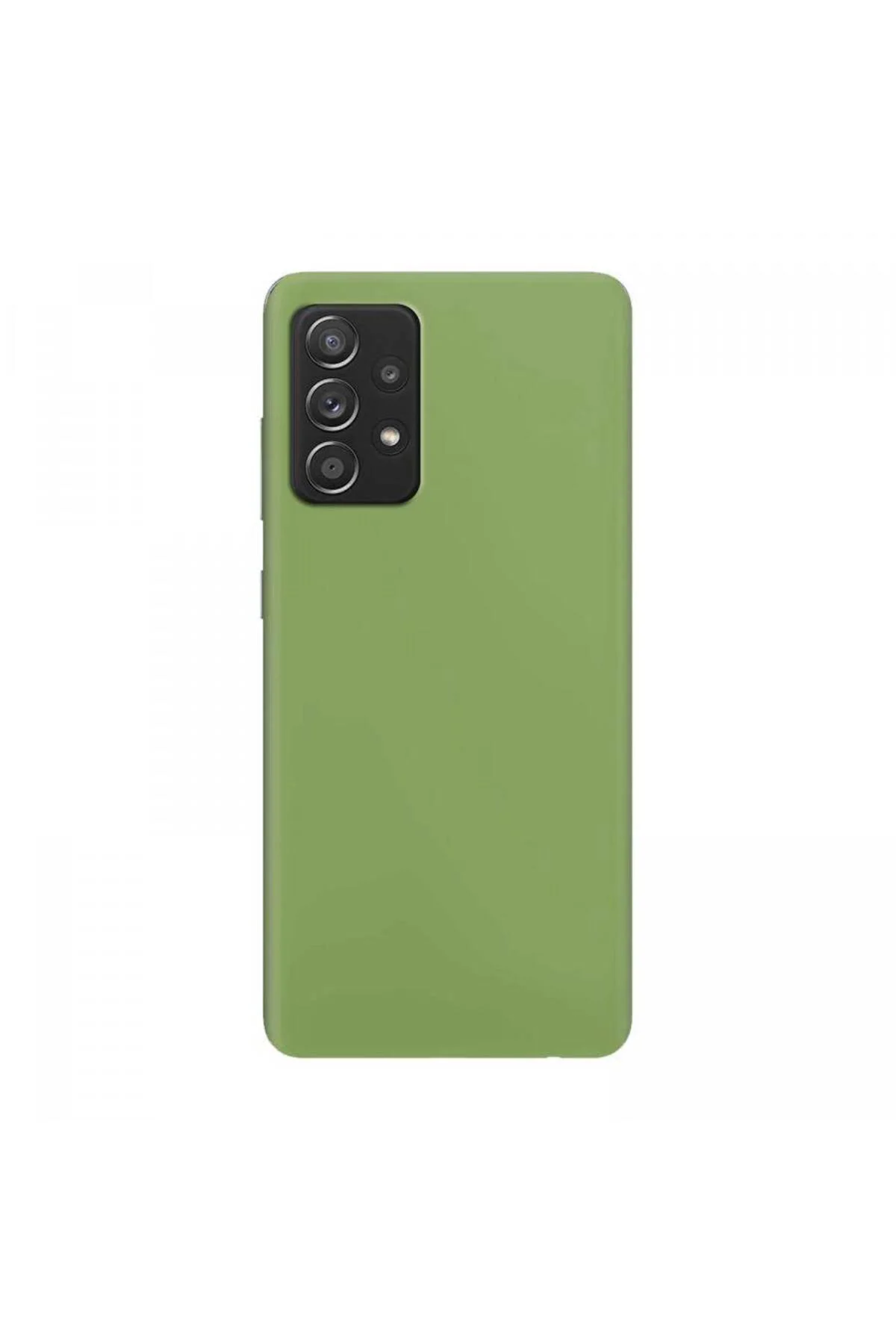 Samsung Galaxy A73 İnce Mat Silikon Kılıf Yeşil