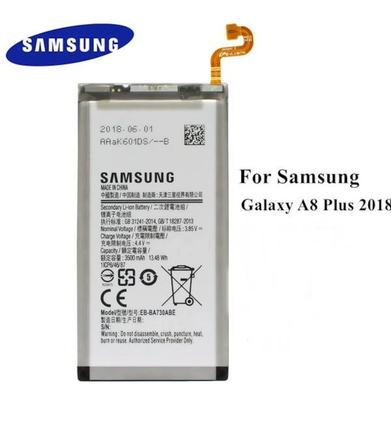Samsung Galaxy A8 Plus 2018 Pil Batarya A730 EB-BA730ABE