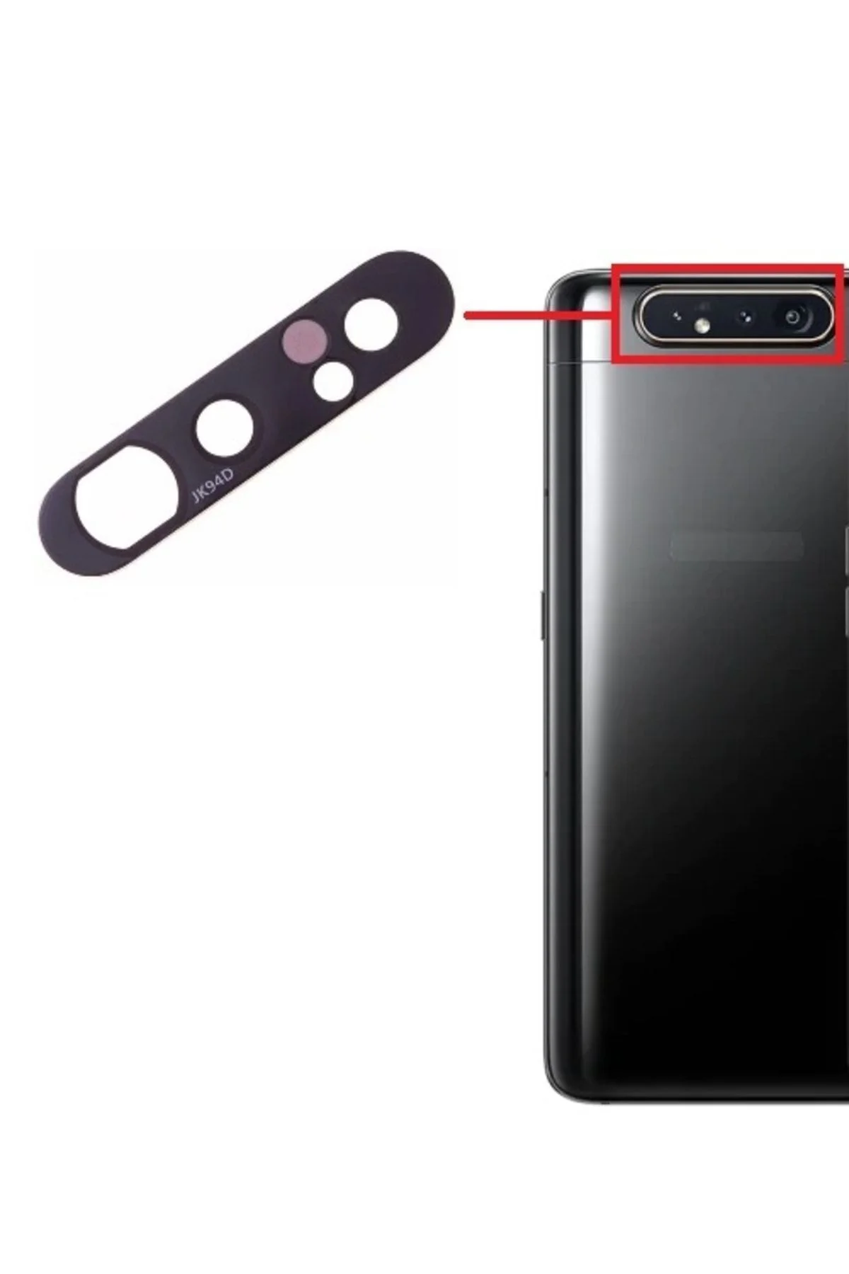 Samsung Galaxy A80 Uyumlu  Kamera Lensi Camı Sm-a805f