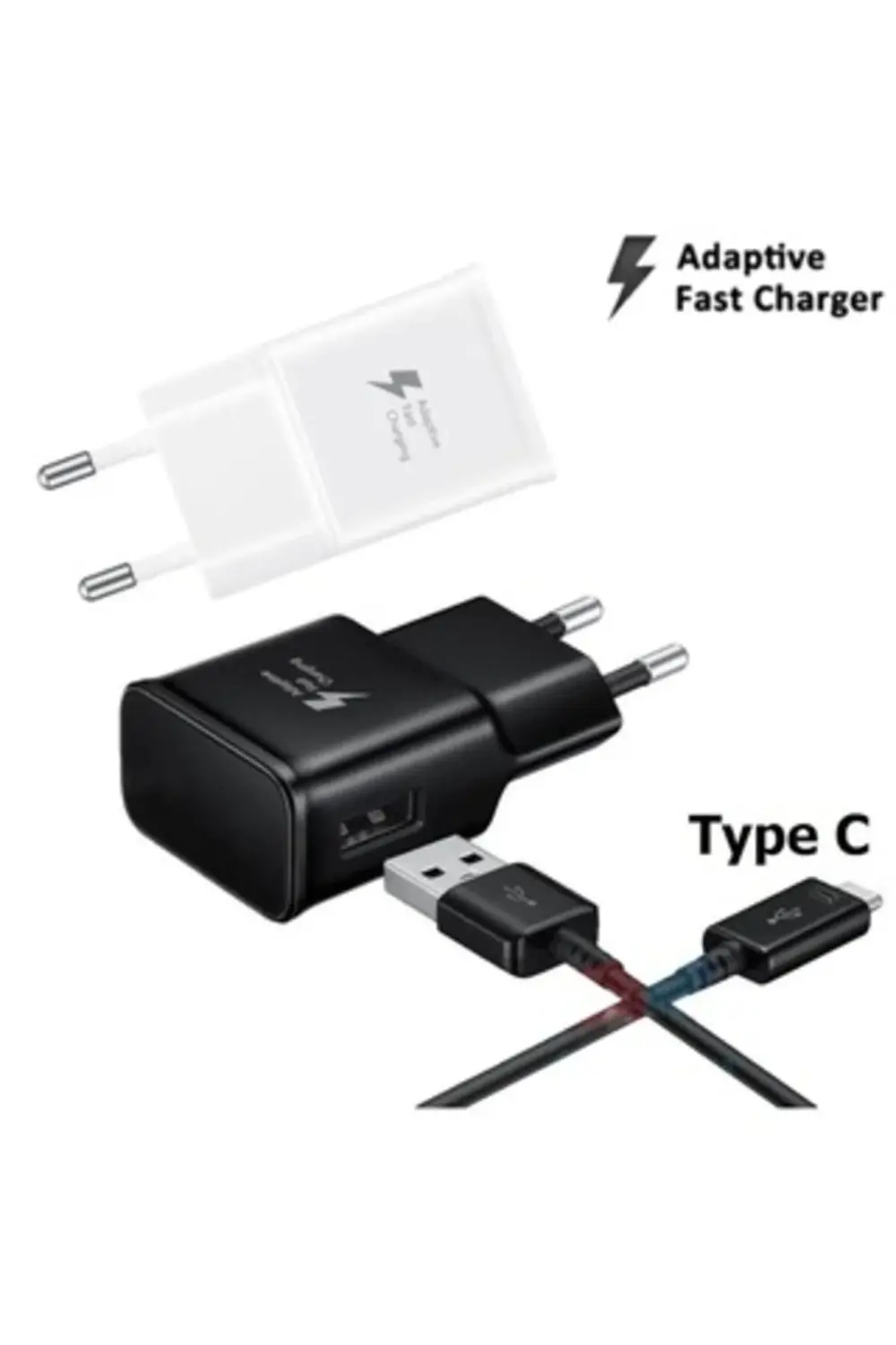 Samsung Galaxy C9 Pro Type-c Hızlı Şarj Cihazı Aleti-beyaz