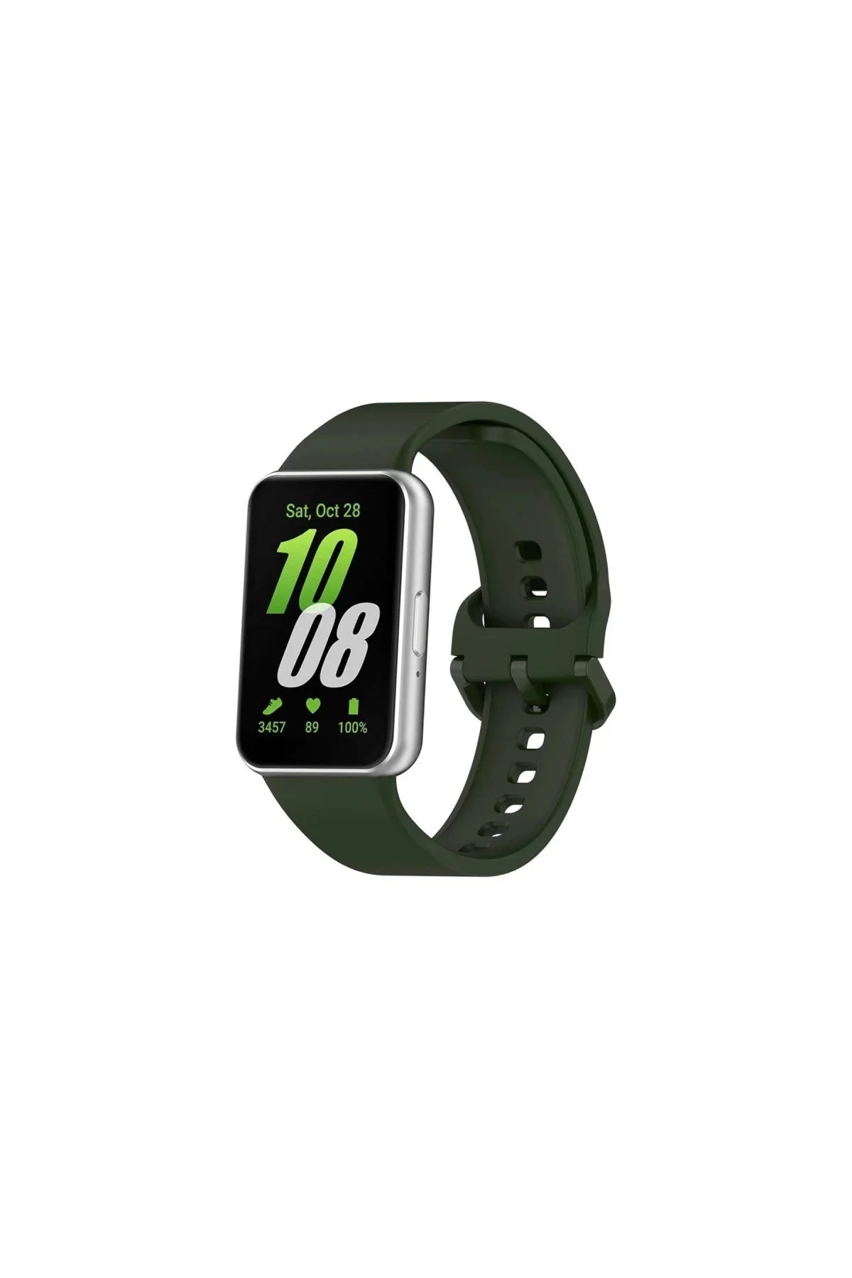 Samsung Galaxy Fit 3 Klasik Kordon - Haki Yeşil Samsung Galaxy Fit 3 Klasik Kordon - Haki Yeşil - Görsel 3