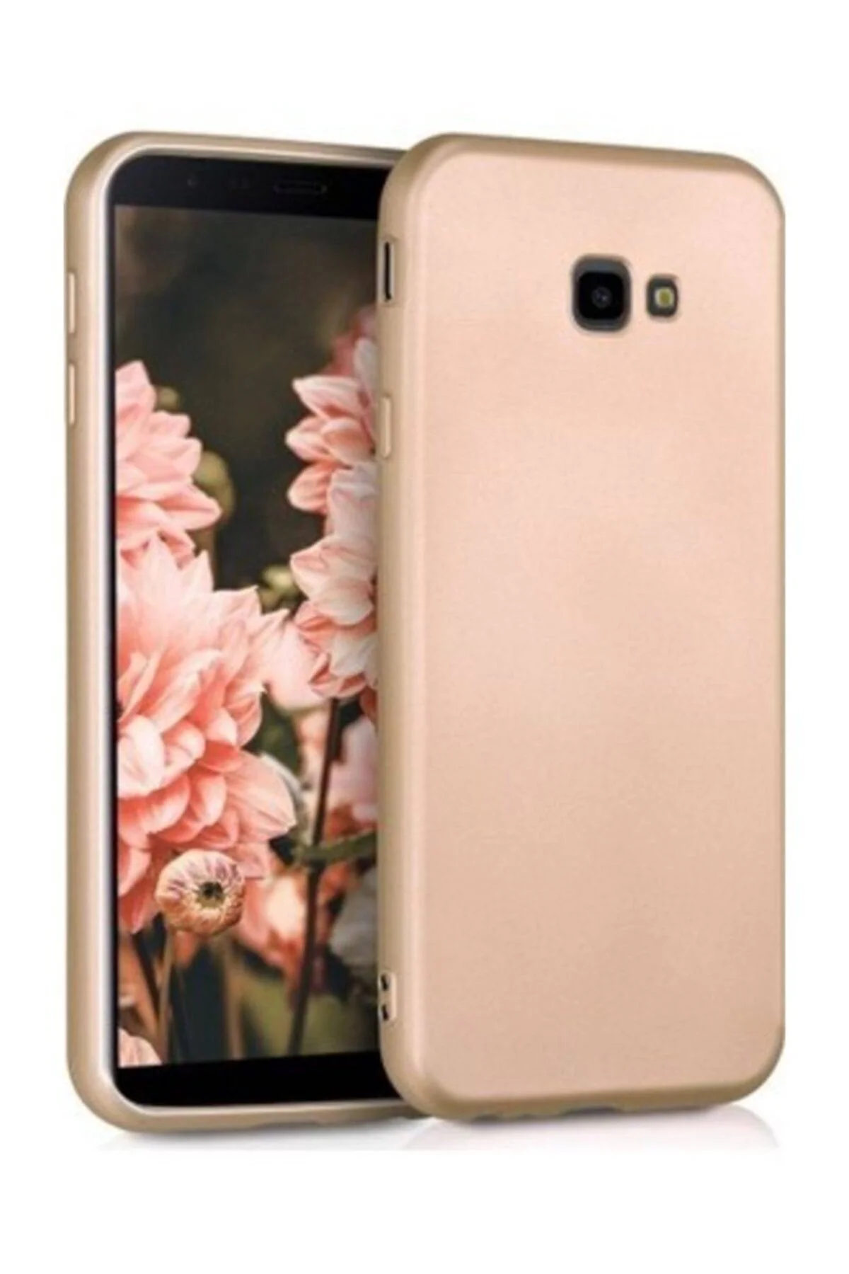 Samsung Galaxy J4 Plus Premium Silikon Kılıf Gold