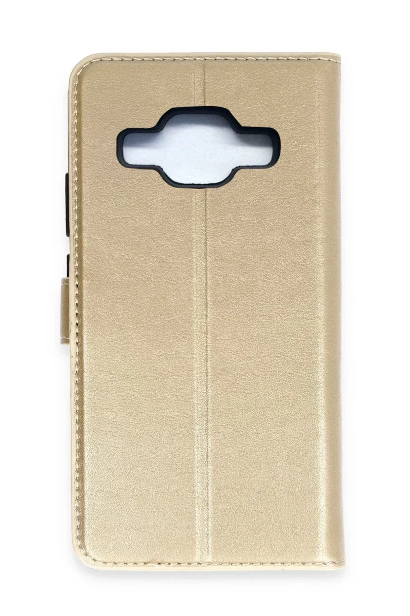 Samsung Galaxy J5 Trend S Plus Kapaklı Kılıf - Gold Fiyatı, Yorumları ve Özellikleri