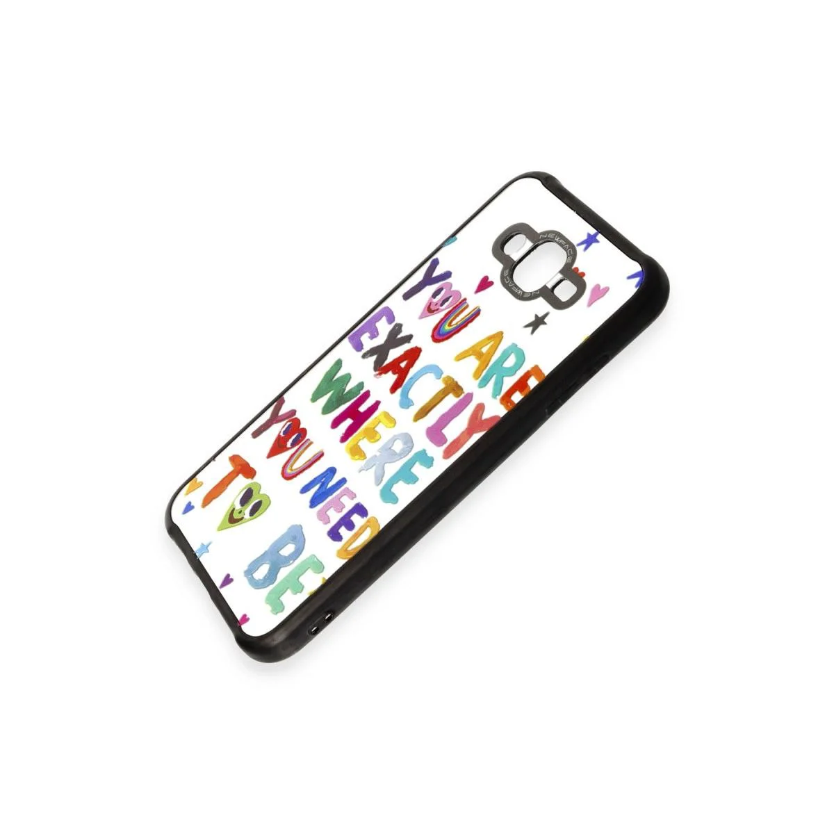 Samsung Galaxy J7 ile Uyumlu Mirror Desenli Kapak Kılıf - Parlak Arka Yüzeyli Şık Koruma