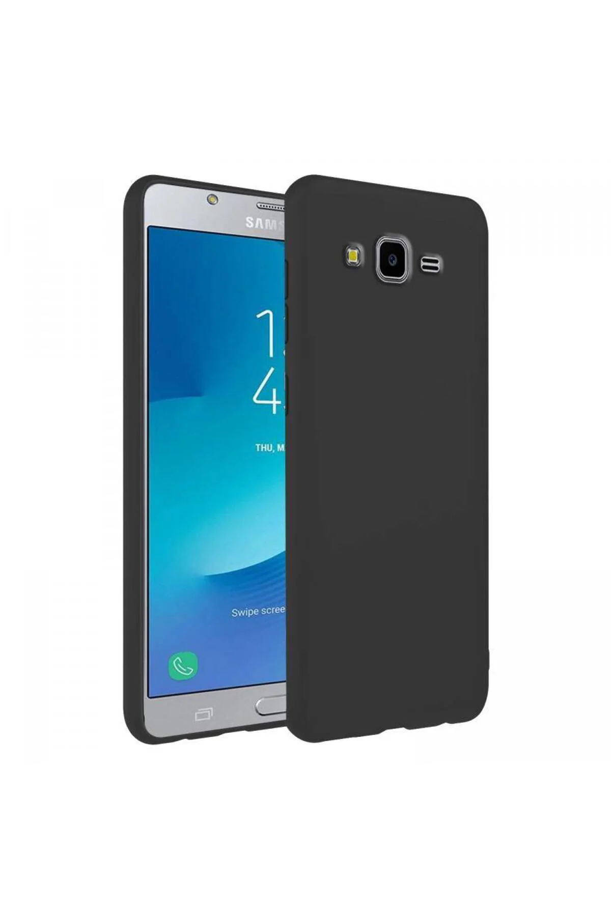 Samsung Galaxy J7 İnce Mat Silikon Kılıf Siyah Samsung Galaxy J7 İnce Mat Silikon Kılıf Siyah