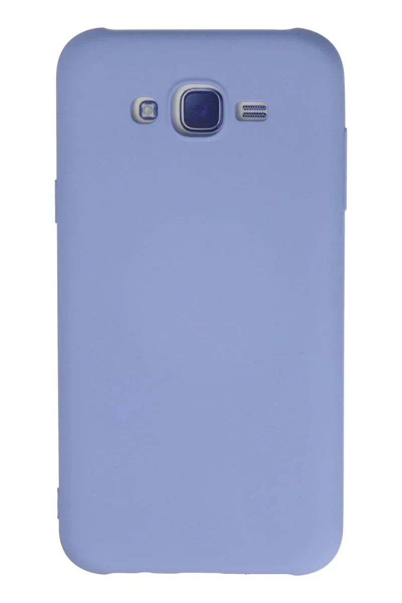 Samsung Galaxy J7 Kılıf Nano içi Kadife Silikon - Lila Samsung Galaxy J7 Kılıf Nano içi Kadife Silikon - Lila