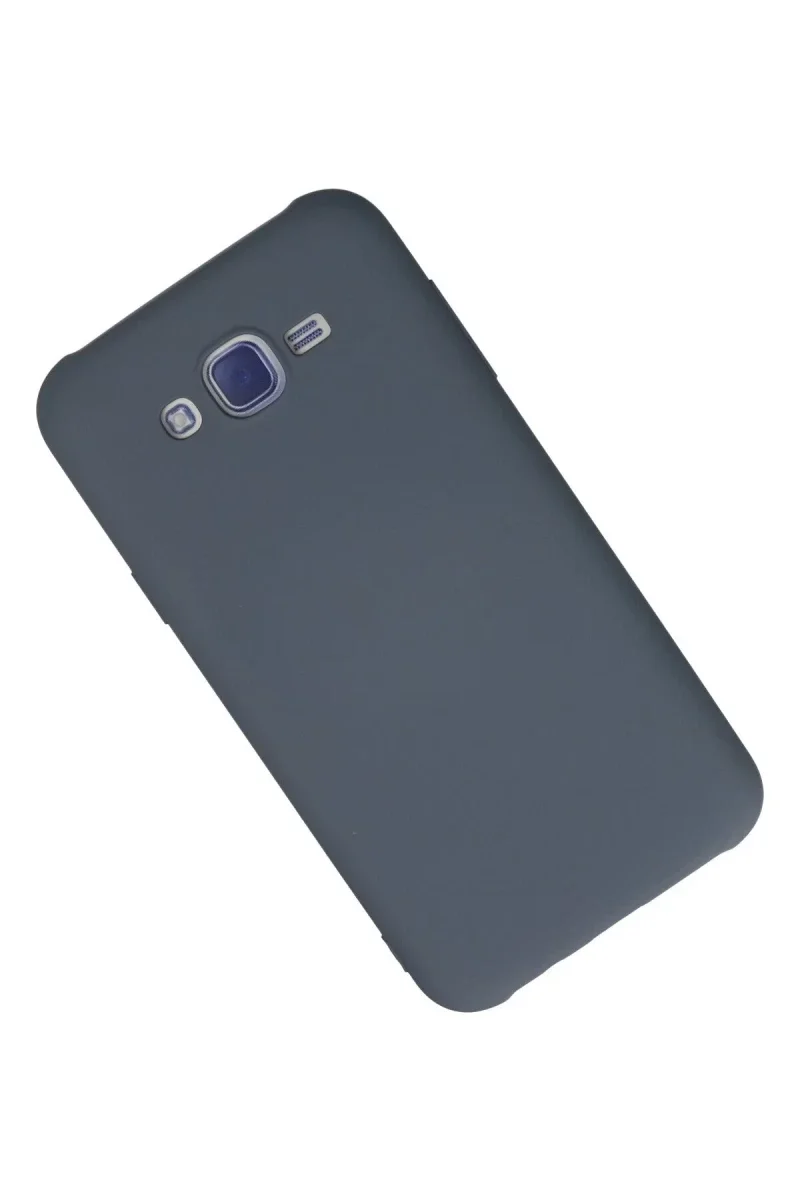 Samsung Galaxy J7 Kılıf Nano içi Kadife Silikon - Gri Samsung Galaxy J7 Kılıf Nano içi Kadife Silikon - Gri