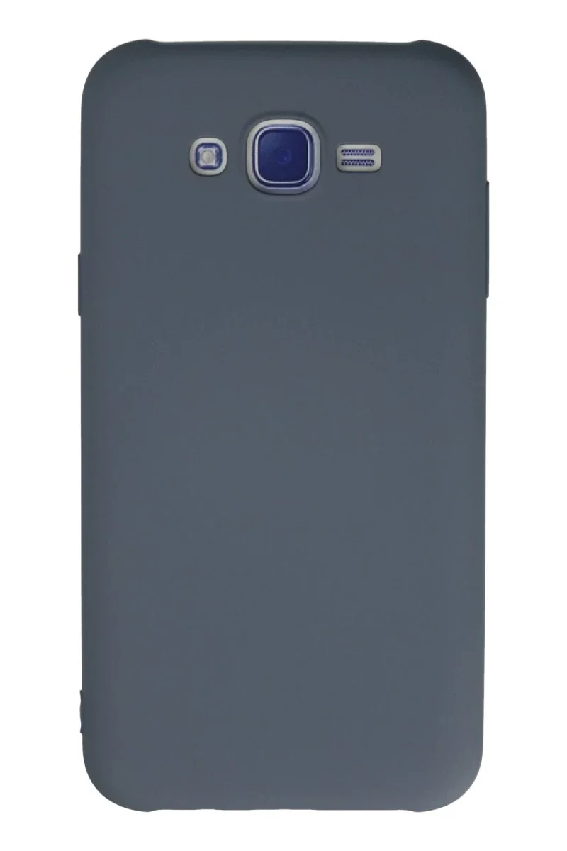 Samsung Galaxy J7 Kılıf Nano içi Kadife Silikon - Gri Samsung Galaxy J7 Kılıf Nano içi Kadife Silikon - Gri