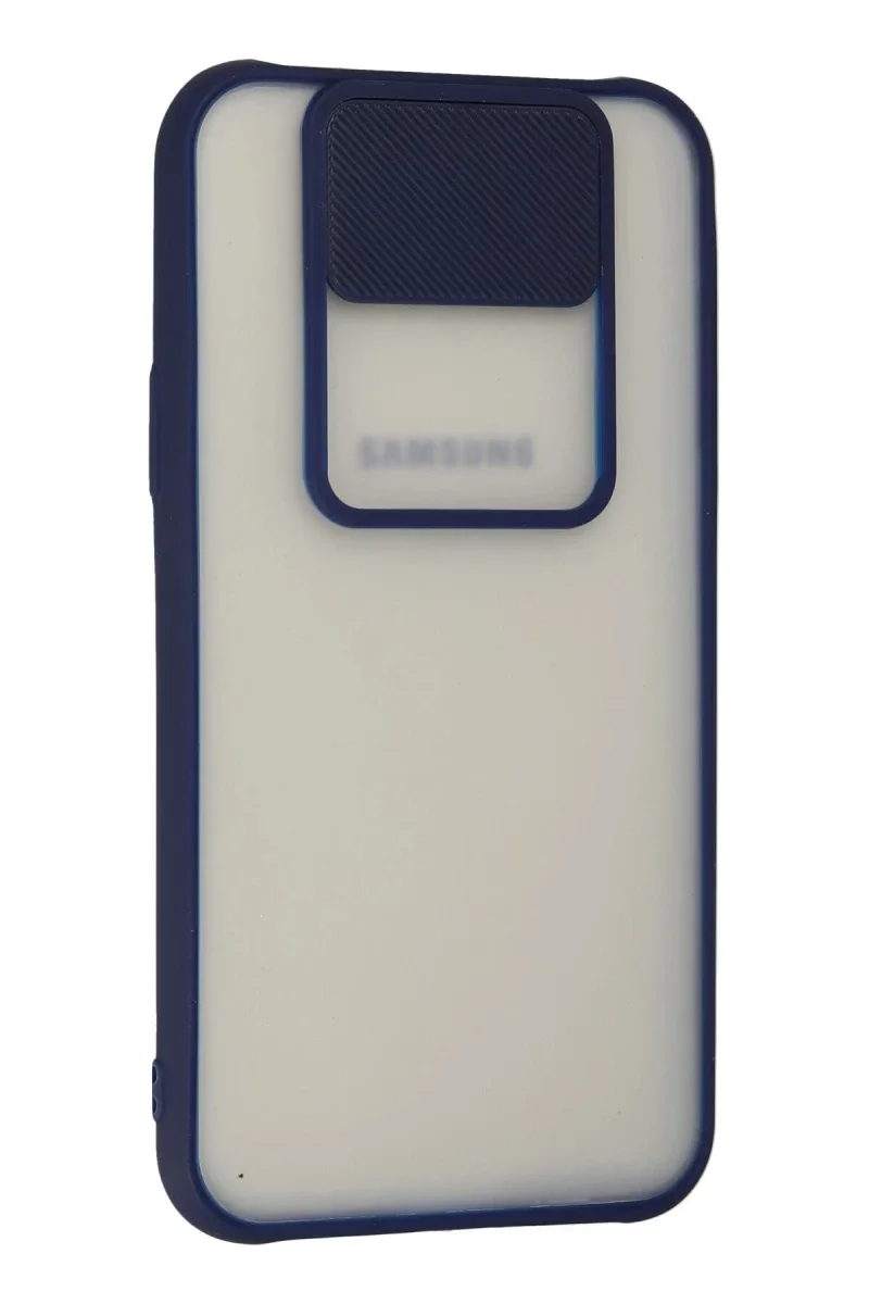 Samsung Galaxy J7 Kılıf Palm Buzlu Kamera Sürgülü Silikon - Lacivert Samsung Galaxy J7 Kılıf Palm Buzlu Kamera Sürgülü Silikon - Lacivert