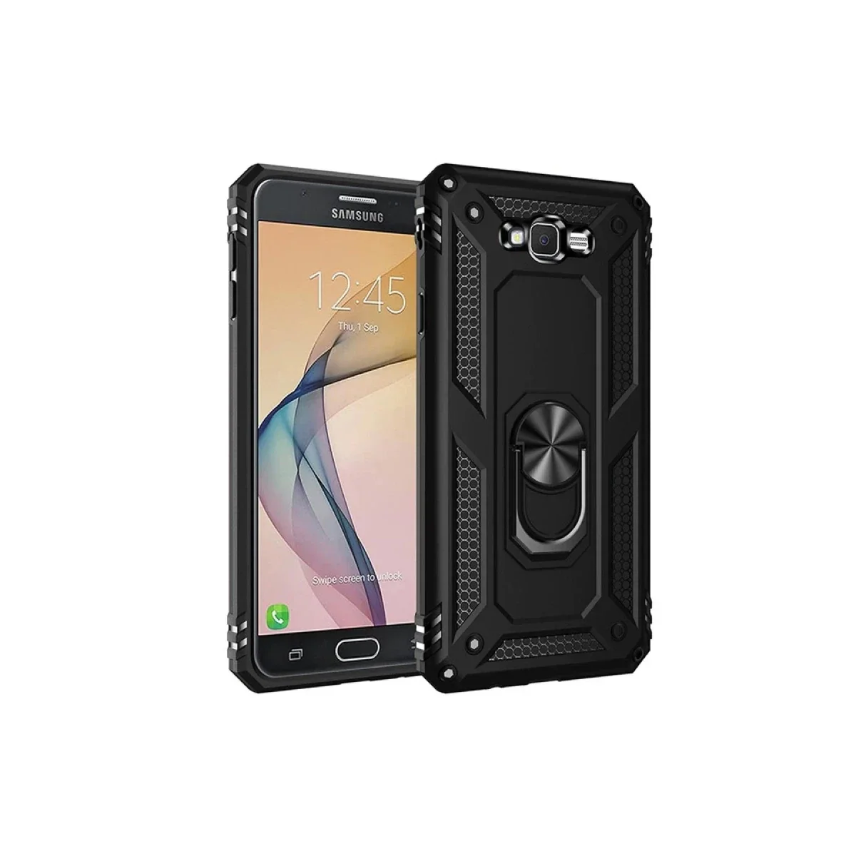Samsung Galaxy J7 Kılıf Sofya Yüzüklü Silikon Kapak - Siyah Fiyatı, Yorumları ve Özellikleri