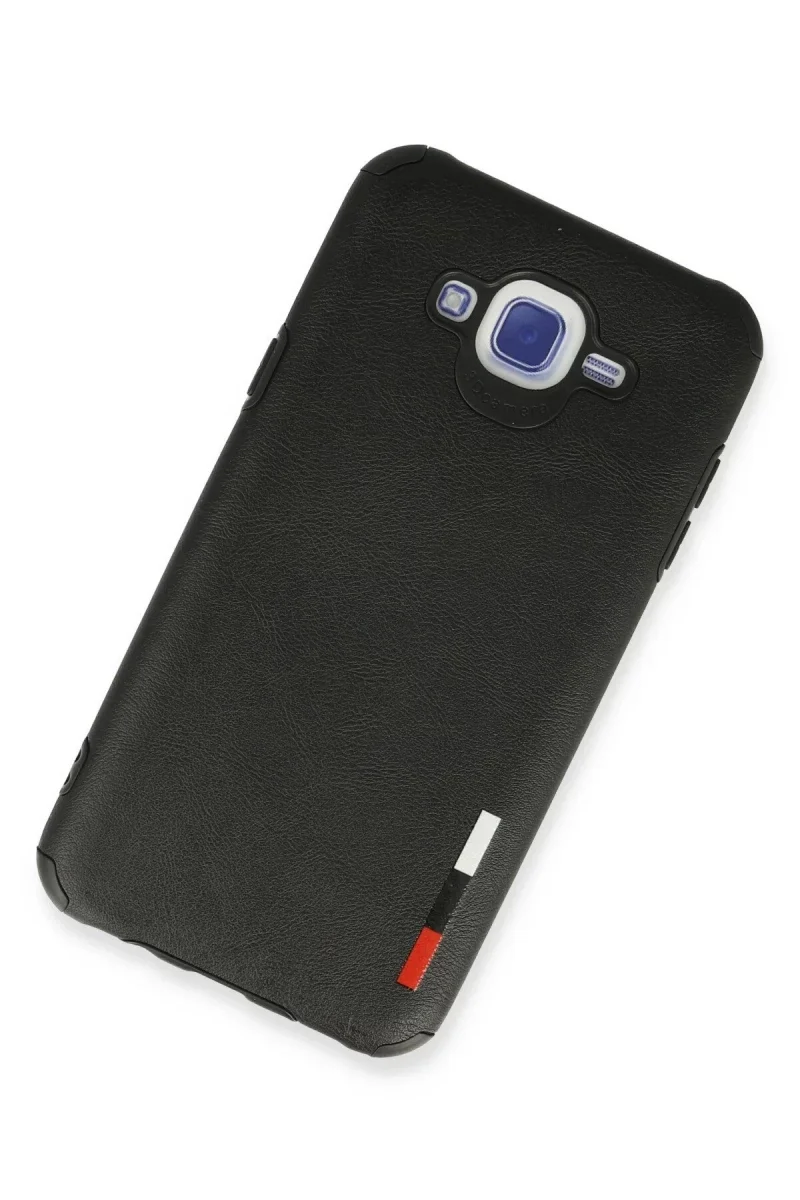 Samsung Galaxy J7 Kılıf Loop Deri Silikon - Siyah Samsung Galaxy J7 Kılıf Loop Deri Silikon - Siyah