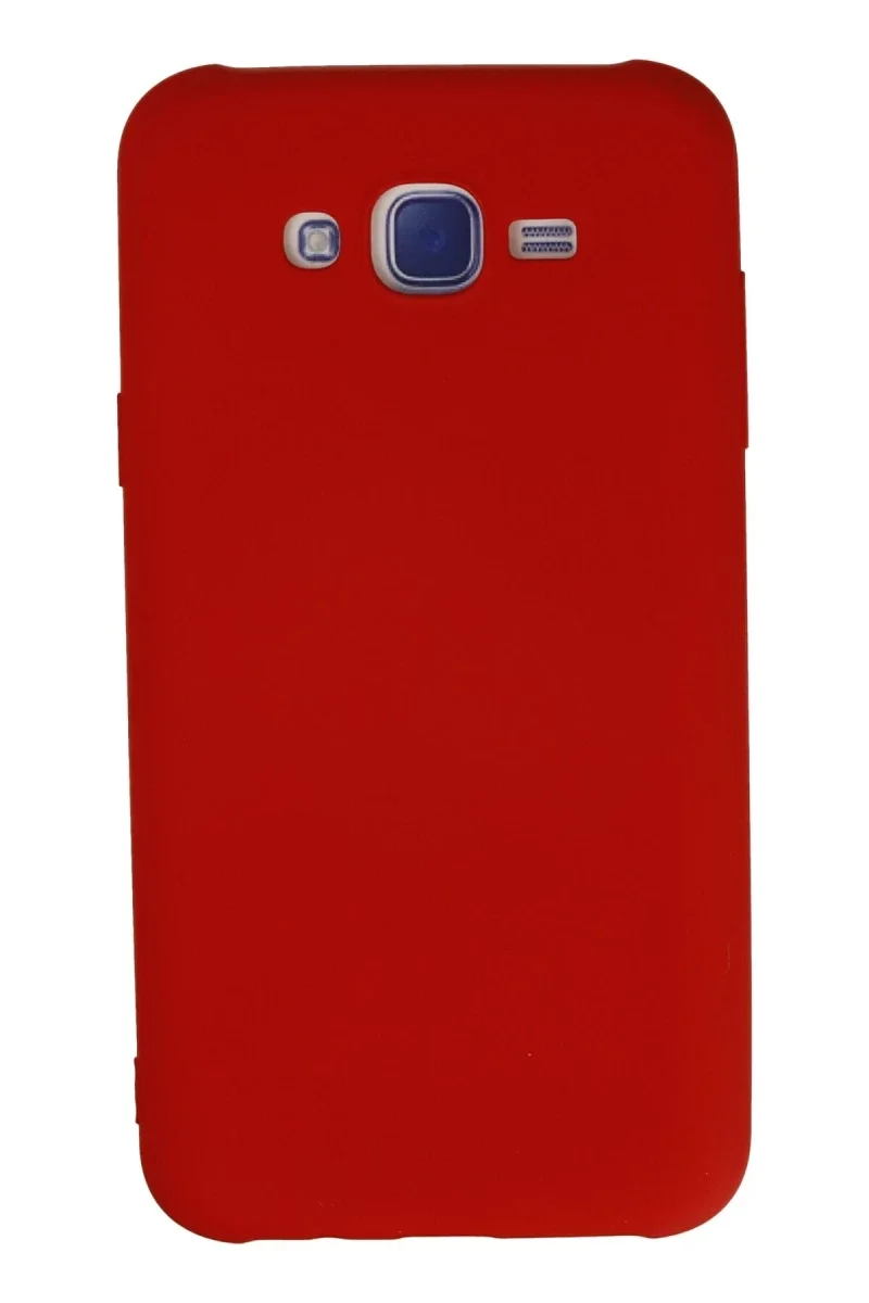 Samsung Galaxy J7 Kılıf Nano içi Kadife Silikon - Kırmızı Samsung Galaxy J7 Kılıf Nano içi Kadife Silikon - Kırmızı