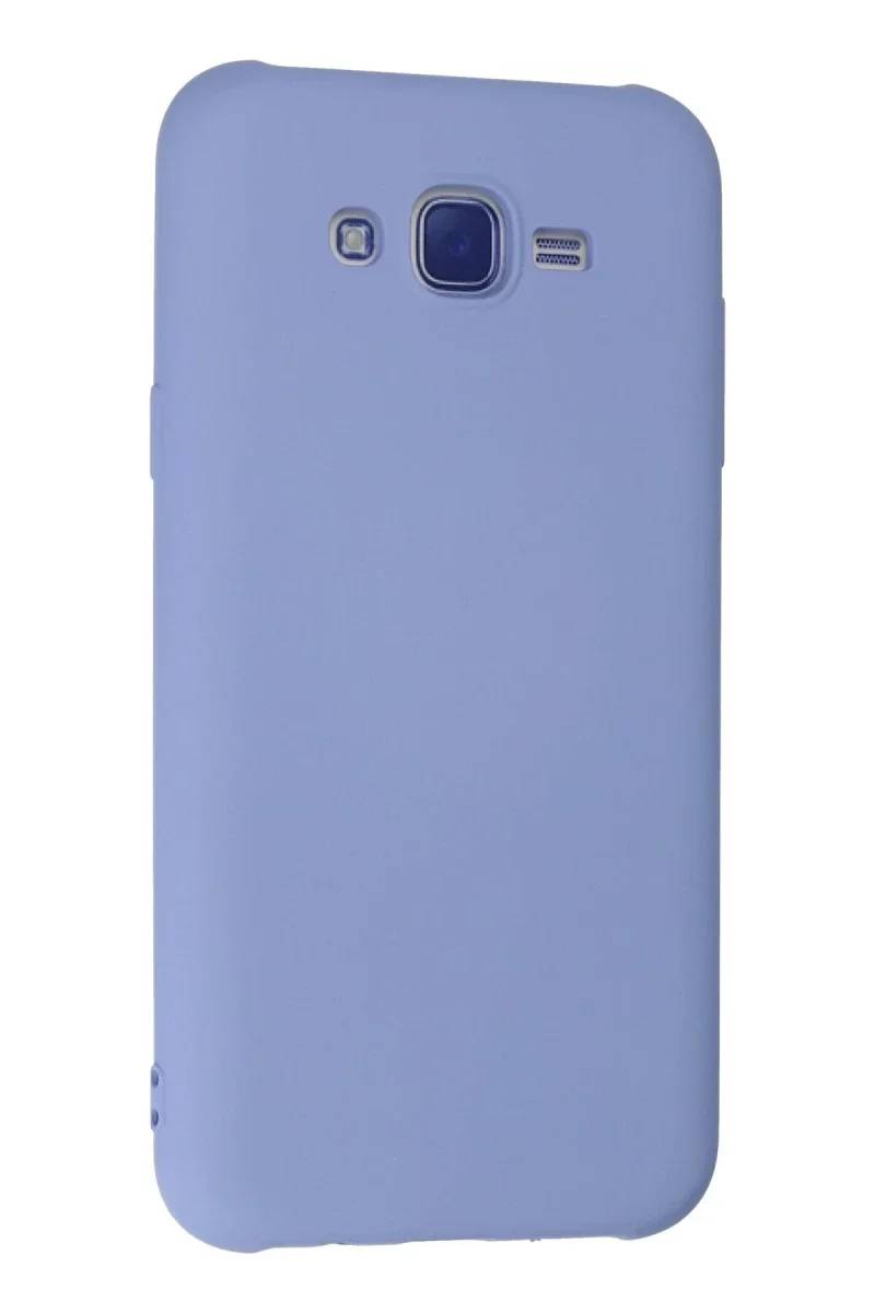 Samsung Galaxy J7 Kılıf Nano içi Kadife Silikon - Lila Samsung Galaxy J7 Kılıf Nano içi Kadife Silikon - Lila