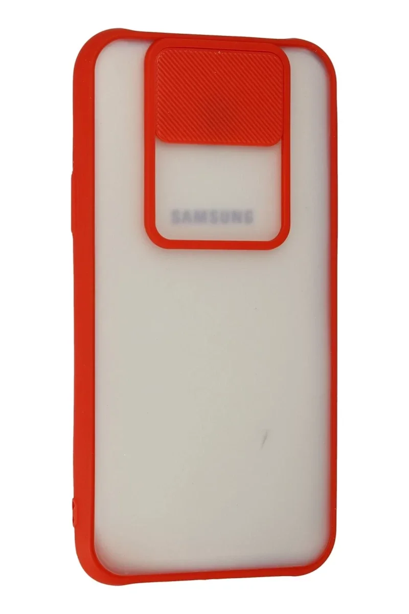 Samsung Galaxy J7 Kılıf Palm Buzlu Kamera Sürgülü Silikon - Kırmızı Samsung Galaxy J7 Kılıf Palm Buzlu Kamera Sürgülü Silikon - Kırmızı