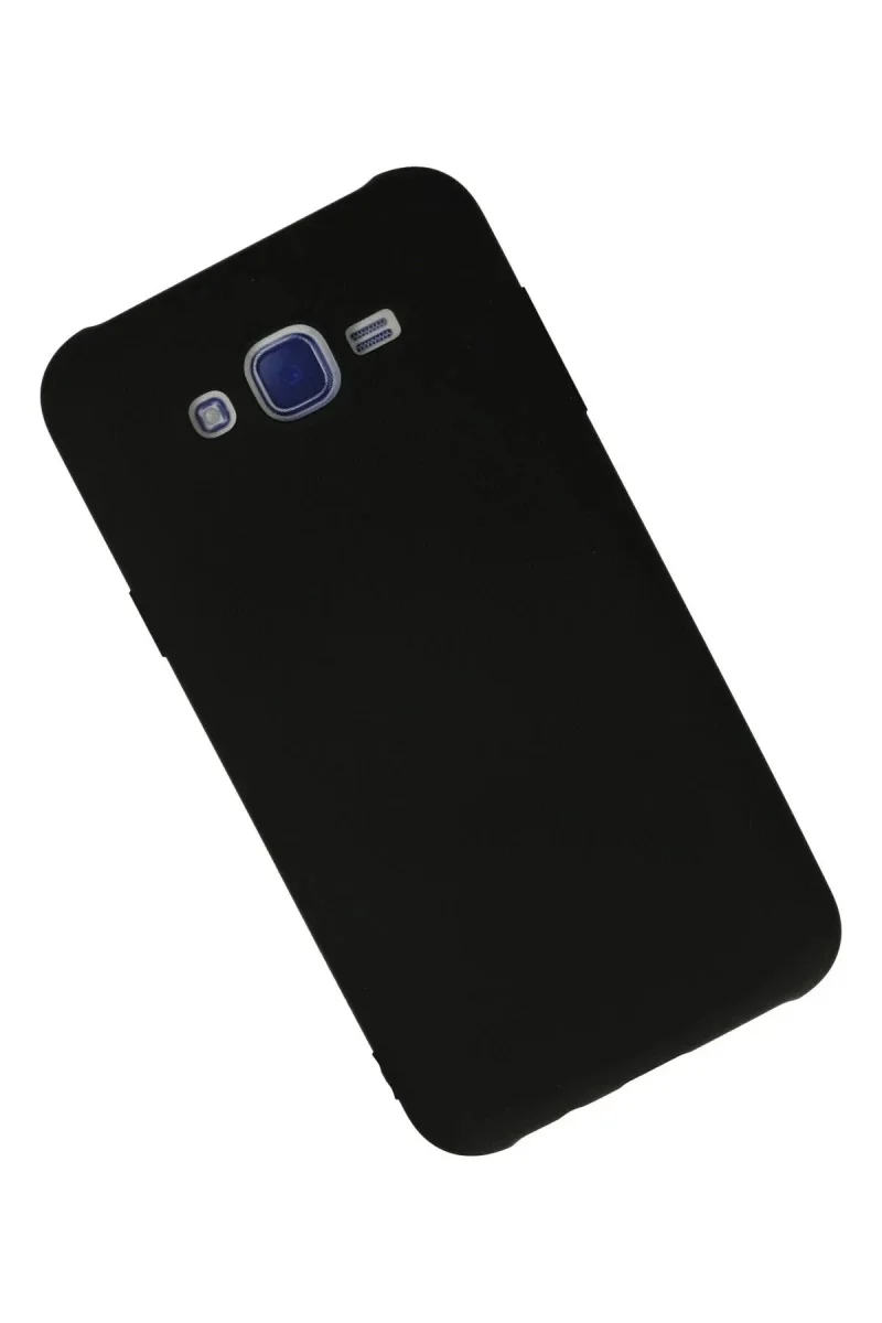 Samsung Galaxy J7 Kılıf Nano içi Kadife Silikon - Siyah Samsung Galaxy J7 Kılıf Nano içi Kadife Silikon - Siyah