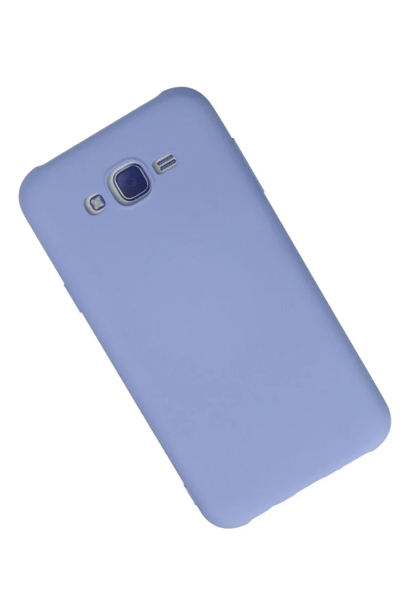 Samsung Galaxy J7 Kılıf Nano içi Kadife Silikon - Lila Samsung Galaxy J7 Kılıf Nano içi Kadife Silikon - Lila