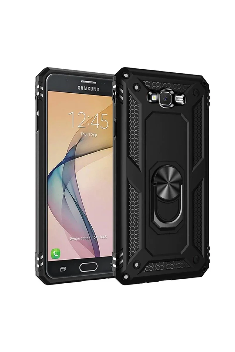 Samsung Galaxy J7 Kılıf Sofya Yüzüklü Silikon Kapak - Siyah Fiyatı, Yorumları ve Özellikleri