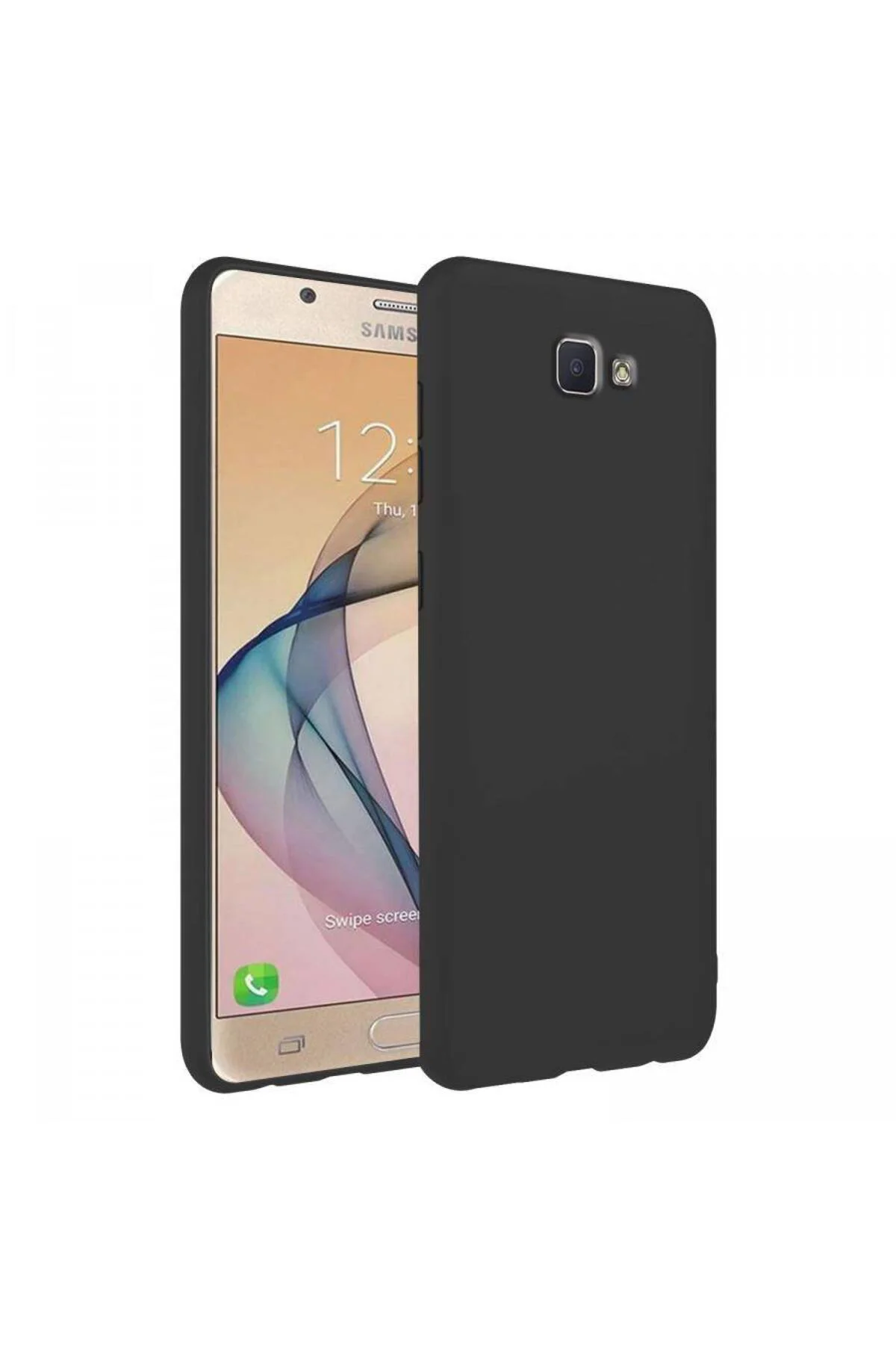 Samsung Galaxy J7 Prime İnce Mat Silikon Kılıf Siyah