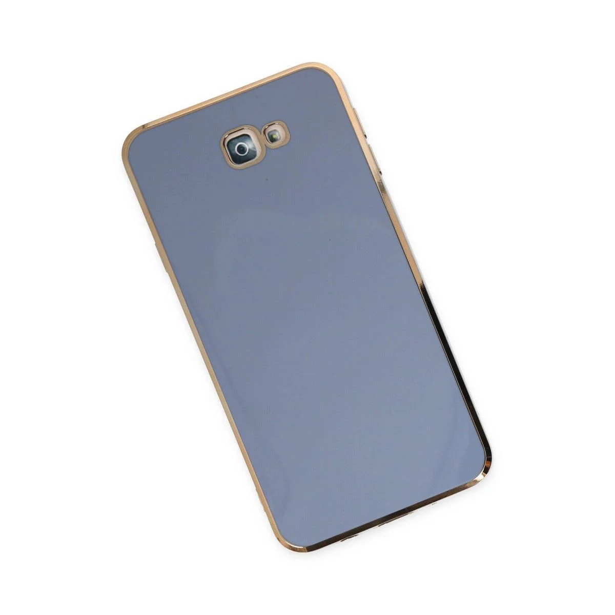 Samsung Galaxy J7 Prime ile Uyumlu Volet Silikon Kılıf - Mavi Samsung Galaxy J7 Prime ile Uyumlu Volet Silikon Kılıf - Mavi