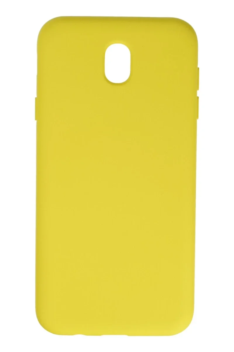 Samsung Galaxy J7 Pro / J730 Kılıf Nano içi Kadife Silikon - Sarı Samsung Galaxy J7 Pro / J730 Kılıf Nano içi Kadife Silikon - Sarı