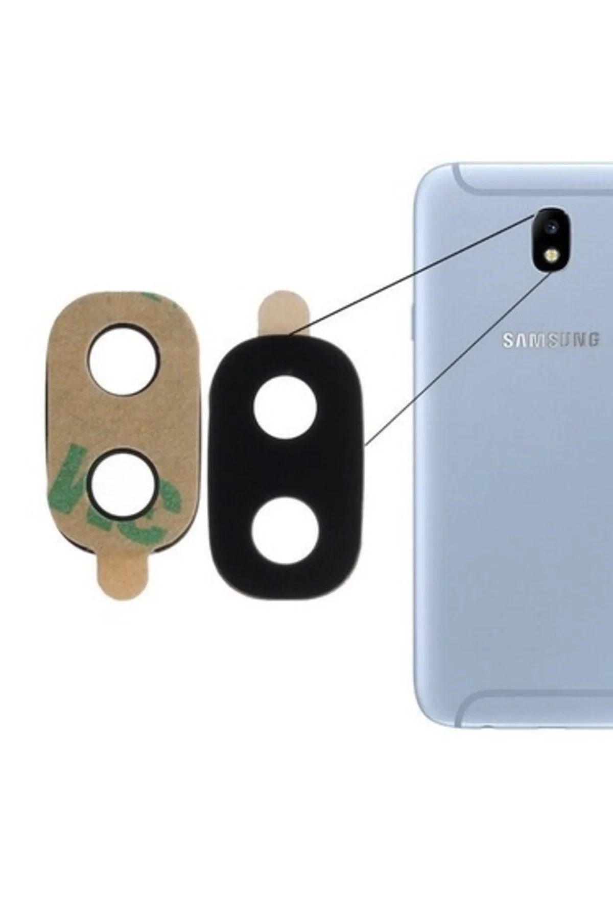 Samsung Galaxy J7 Pro J730 Uyumlu Kamera Lens Camı