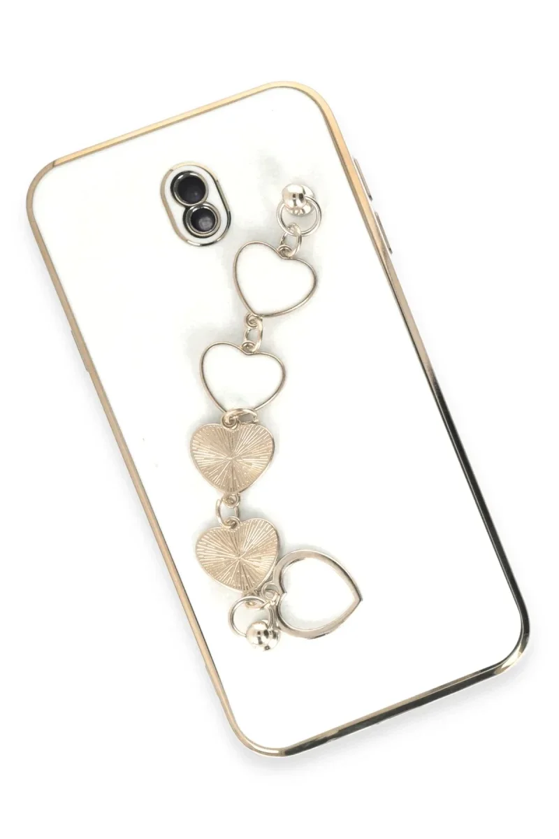Samsung Galaxy J7 Pro / J730 Kılıf Esila Silikon - Beyaz