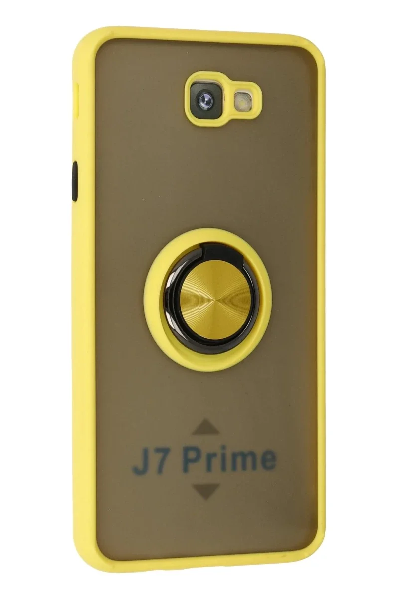 Samsung Galaxy J7 Prime Kılıf Montreal Yüzüklü Silikon Kapak - Sarı Fiyatı, Yorumları ve Özellikleri