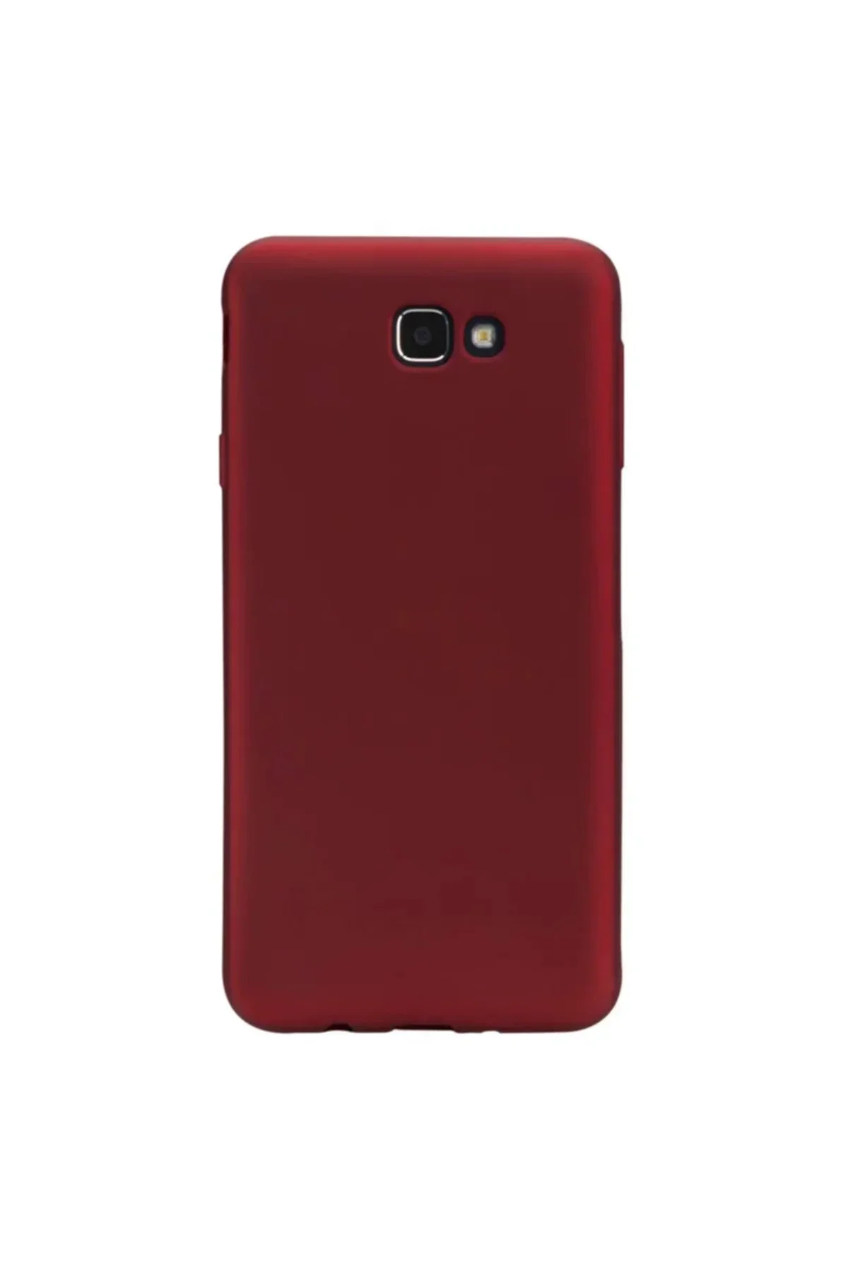 Samsung Galaxy J7 Prime Premium Silikon Kılıf Bordo