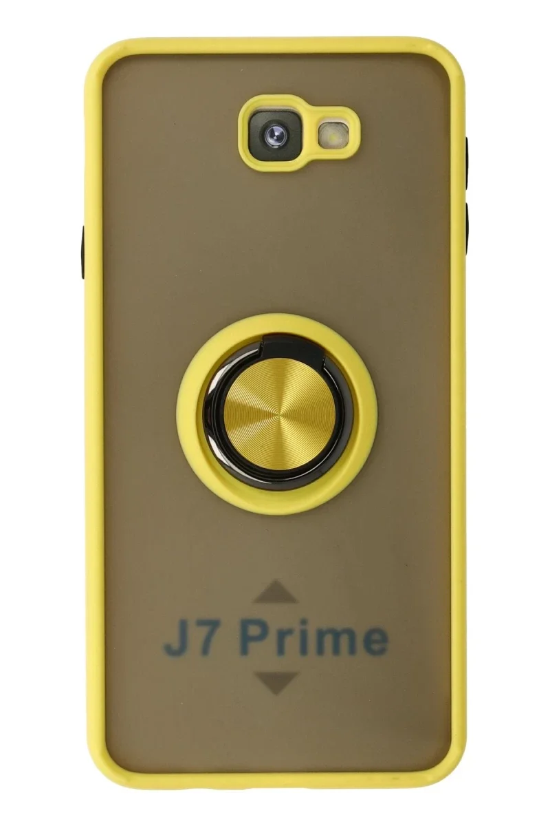 Samsung Galaxy J7 Prime Kılıf Montreal Yüzüklü Silikon Kapak - Sarı Fiyatı, Yorumları ve Özellikleri