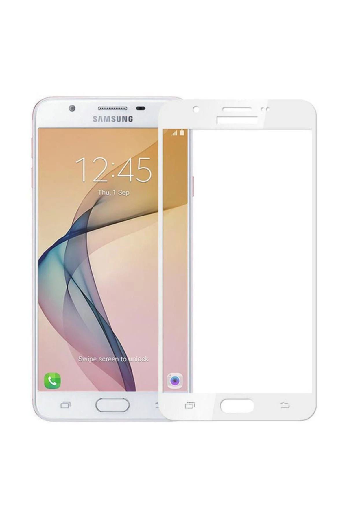 Samsung Galaxy J7 Prime 3D Kavisli Temperli Cam Ekran koruyucu Kı