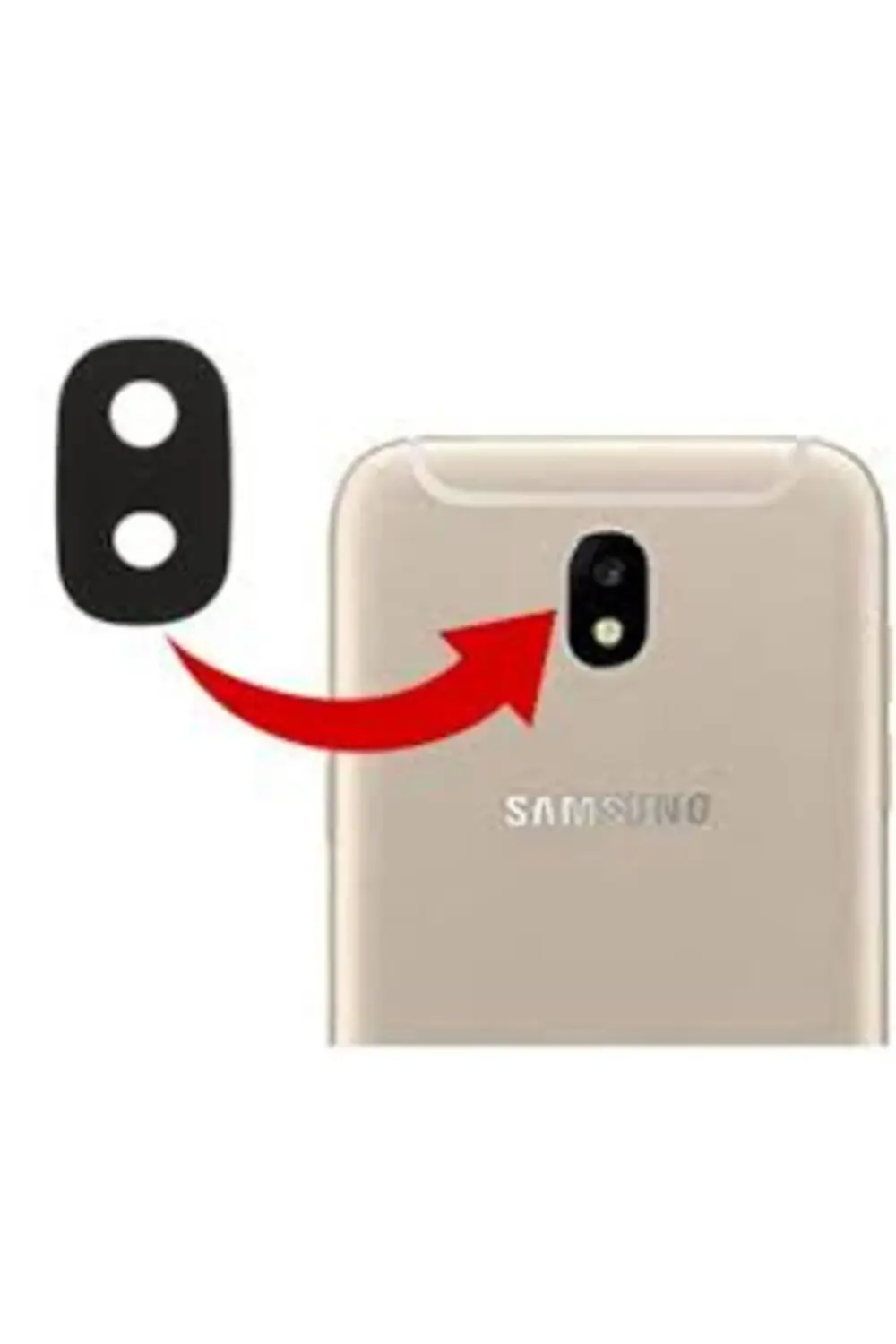 Medyar Samsung Galaxy J7 Pro J730 Arka Kamera Lens Cam Sm-J730f