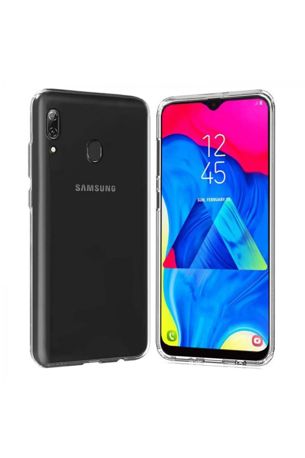 Samsung Galaxy M10 2.0 MM Korumalı Silikon Kılıf Şeffaf